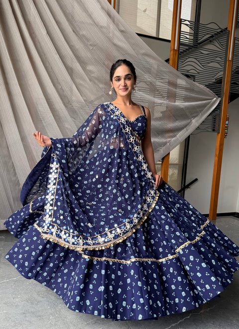 Sapphire Bandhani