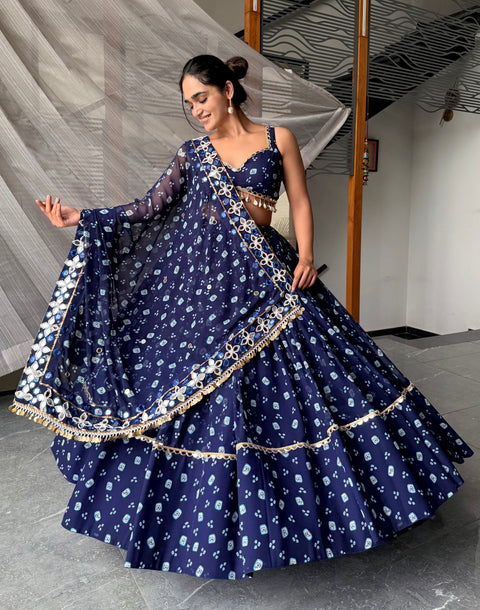 Sapphire Bandhani